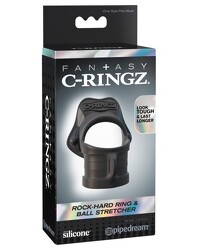 Rock-Hard Ring & Ball Stretcher Cock Ring und Ball Stretcher Schwarz 